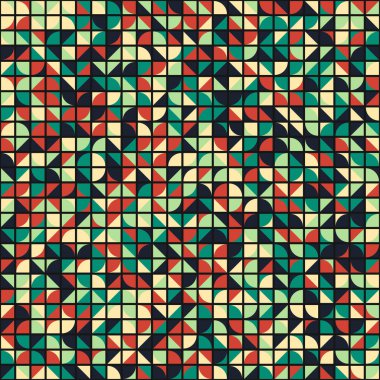 Soyut Geometrik Desen üretken hesaplama sanatı çizimi