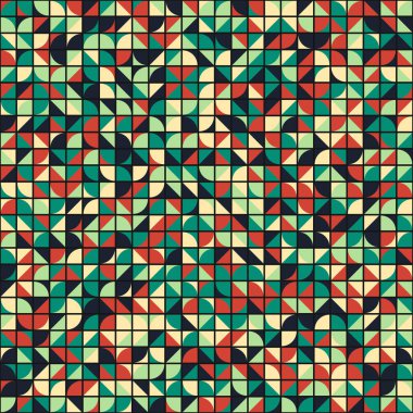 Soyut Geometrik Desen üretken hesaplama sanatı çizimi