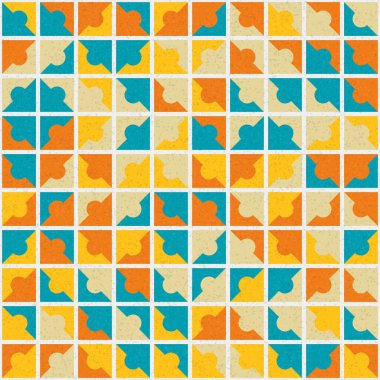 Soyut Geometrik Desen üretken hesaplama sanatı çizimi