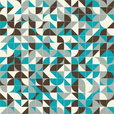 Soyut Geometrik Desen, üretken hesaplama sanatı çizimi 