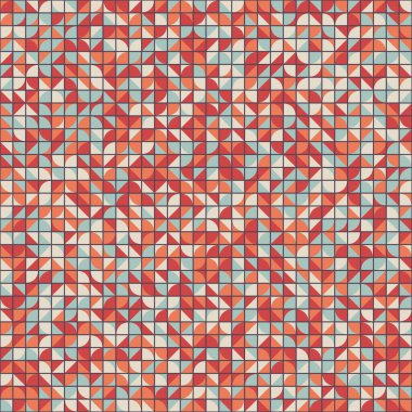 Soyut Geometrik Desen, üretken hesaplama sanatı çizimi 