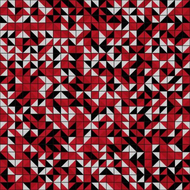 Soyut Geometrik Desen üretken hesaplama sanatı çizimi