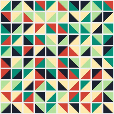 Soyut Geometrik Desen, üretken hesaplama sanatı çizimi 