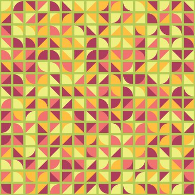 Soyut Geometrik Desen üretken hesaplama sanatı çizimi