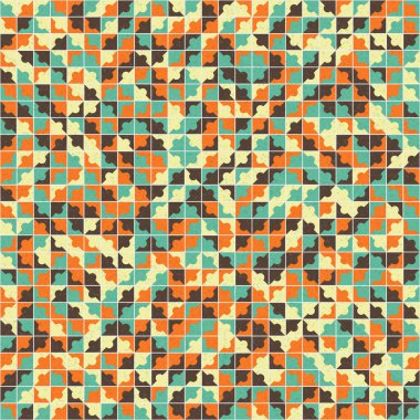 Soyut Geometrik Desen üretken hesaplama sanatı çizimi