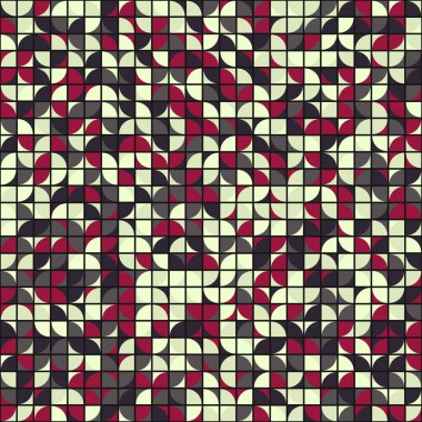 Soyut Geometrik Desen üretken hesaplama sanatı çizimi