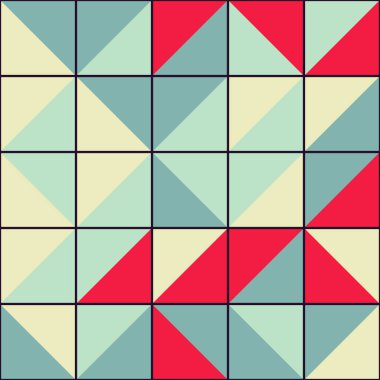 Soyut Geometrik Desen üretken hesaplama sanatı çizimi