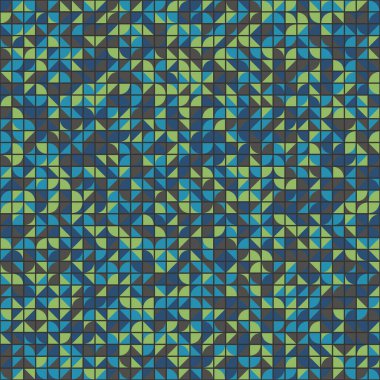 Soyut Geometrik Desen üretken hesaplama sanatı çizimi