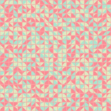 Soyut Geometrik Desen üretken hesaplama sanatı çizimi