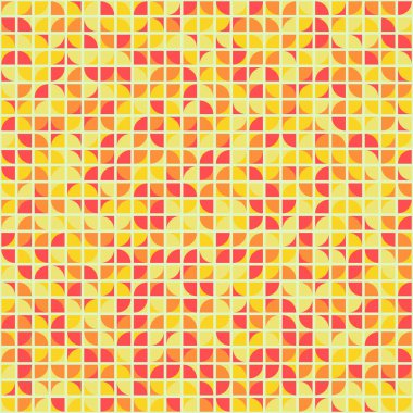 Soyut Geometrik Desen üretken hesaplama sanatı çizimi