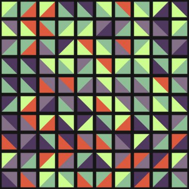 Soyut Geometrik Desen üretken hesaplama sanatı çizimi