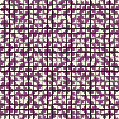 Soyut Geometrik Desen üretken hesaplama sanatı çizimi