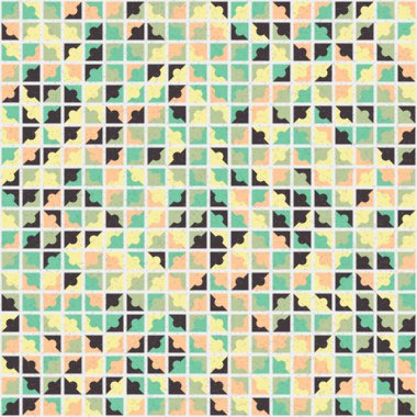 Soyut Geometrik Desen, üretken hesaplama sanatı çizimi 