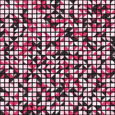 Soyut Geometrik Desen üretken hesaplama sanatı çizimi