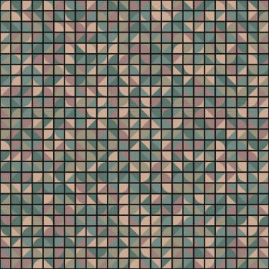 Soyut Geometrik Desen üretken hesaplama sanatı çizimi