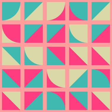 Soyut Geometrik Desen üretken hesaplama sanatı çizimi