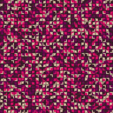 Soyut Geometrik Desen üretken hesaplama sanatı çizimi