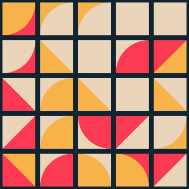 Soyut Geometrik Desen üretken hesaplama sanatı çizimi