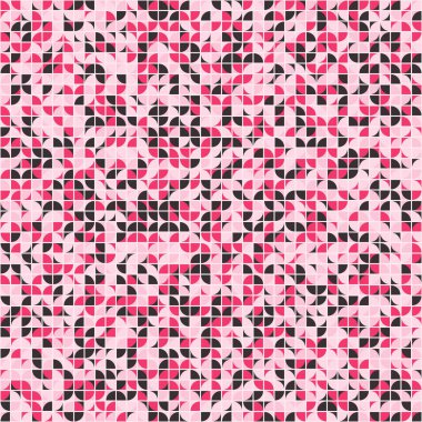 Soyut Geometrik Desen üretken hesaplama sanatı çizimi