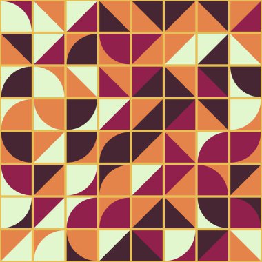 Soyut Geometrik Desen üretken hesaplama sanatı çizimi