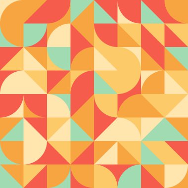 Soyut Geometrik Desen üretken hesaplama sanatı çizimi