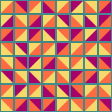 Soyut Geometrik Desen üretken hesaplama sanatı çizimi