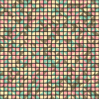 Soyut Geometrik Desen üretken hesaplama sanatı çizimi