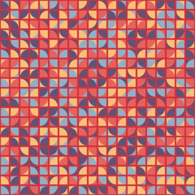 Soyut Geometrik Desen üretken hesaplama sanatı çizimi