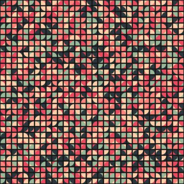 Soyut Geometrik Desen üretken hesaplama sanatı çizimi