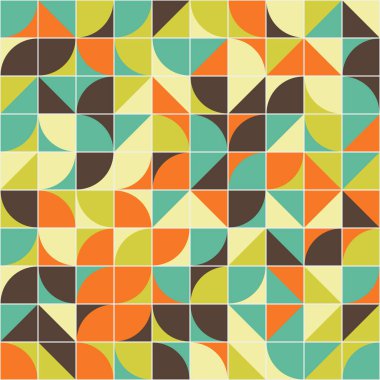 Soyut Geometrik Desen üretken hesaplama sanatı çizimi