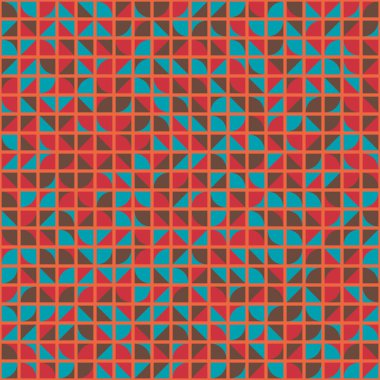 Soyut Geometrik Desen üretken hesaplama sanatı çizimi