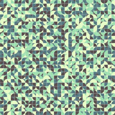 Soyut Geometrik Desen üretken hesaplama sanatı çizimi