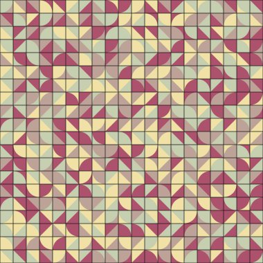 Soyut Geometrik Desen üretken hesaplama sanatı çizimi