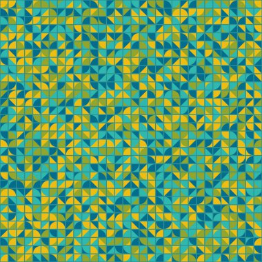 Soyut Geometrik Desen üretken hesaplama sanatı çizimi