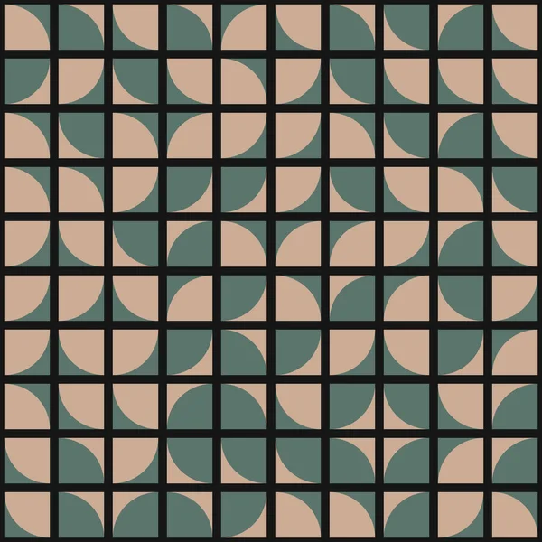 Abstraktes Geometrisches Muster Generative Computergestützte Illustration — Stockvektor