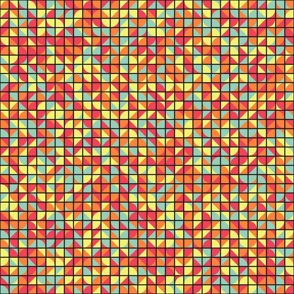 Abstraktes Geometrisches Muster Generative Computergestützte Illustration — Stockvektor