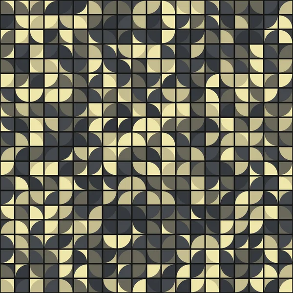 Abstraktes Geometrisches Muster Generative Computergestützte Illustration — Stockvektor