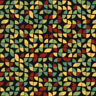 Soyut Geometrik Desen üretken hesaplama sanatı çizimi