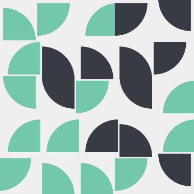 Soyut Geometrik Desen, üretken hesaplama sanatı çizimi 