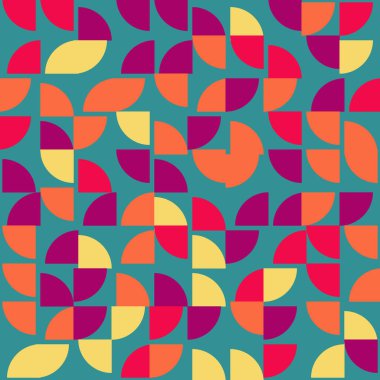 Soyut Geometrik Desen, üretken hesaplama sanatı çizimi 
