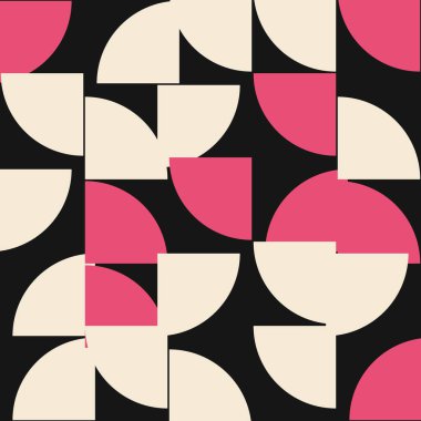 Soyut Geometrik Desen, üretken hesaplama sanatı çizimi 