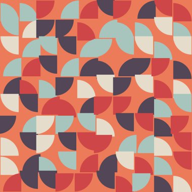 Soyut Geometrik Desen, üretken hesaplama sanatı çizimi 