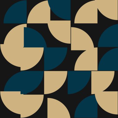 Soyut Geometrik Desen, üretken hesaplama sanatı çizimi 