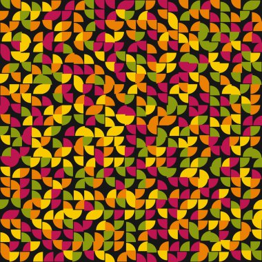 Soyut Geometrik Desen, üretken hesaplama sanatı çizimi 