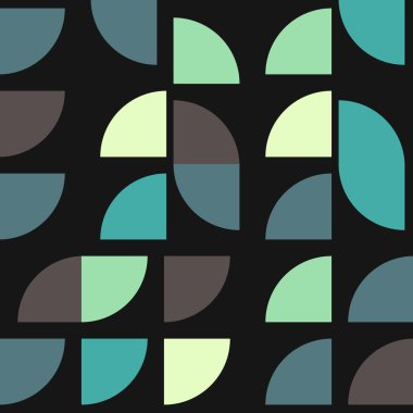 Soyut Geometrik Desen, üretken hesaplama sanatı çizimi 