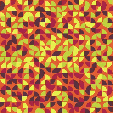 Soyut Geometrik Desen, üretken hesaplama sanatı çizimi 