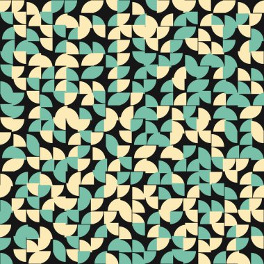 Soyut Geometrik Desen, üretken hesaplama sanatı çizimi 