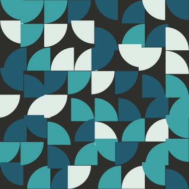 Soyut Geometrik Desen, üretken hesaplama sanatı çizimi 