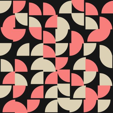 Soyut Geometrik Desen, üretken hesaplama sanatı çizimi 