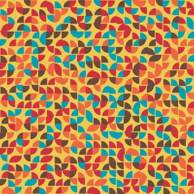 Soyut Geometrik Desen, üretken hesaplama sanatı çizimi 